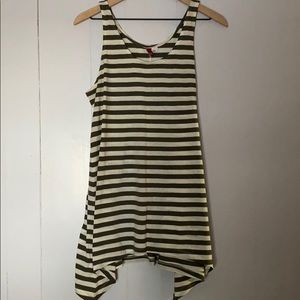 Long Stripped Tank Top